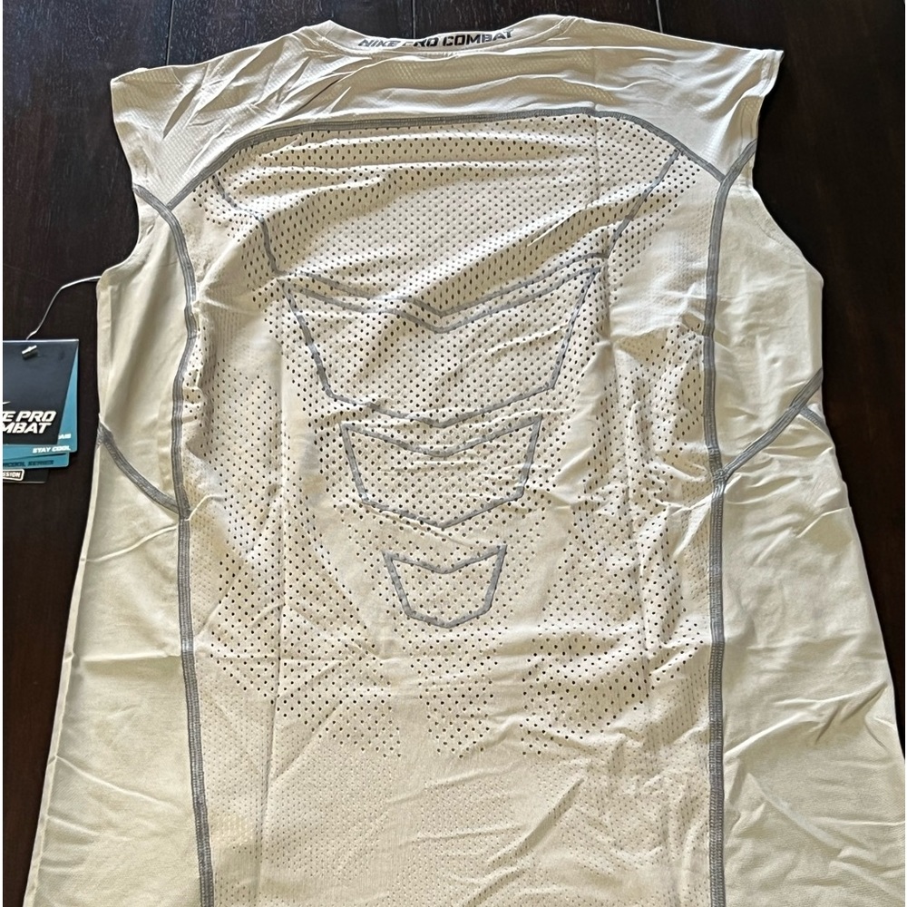 2014 Nike Dit-Fit Pro Combat HYPERCOOL sleeveless football compression shirt L - Picture 7 of 11